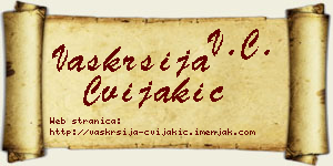 Vaskrsija Cvijakić vizit kartica